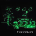 Tableau d&#39;écriture de peinture fluorescente avec stylo LED